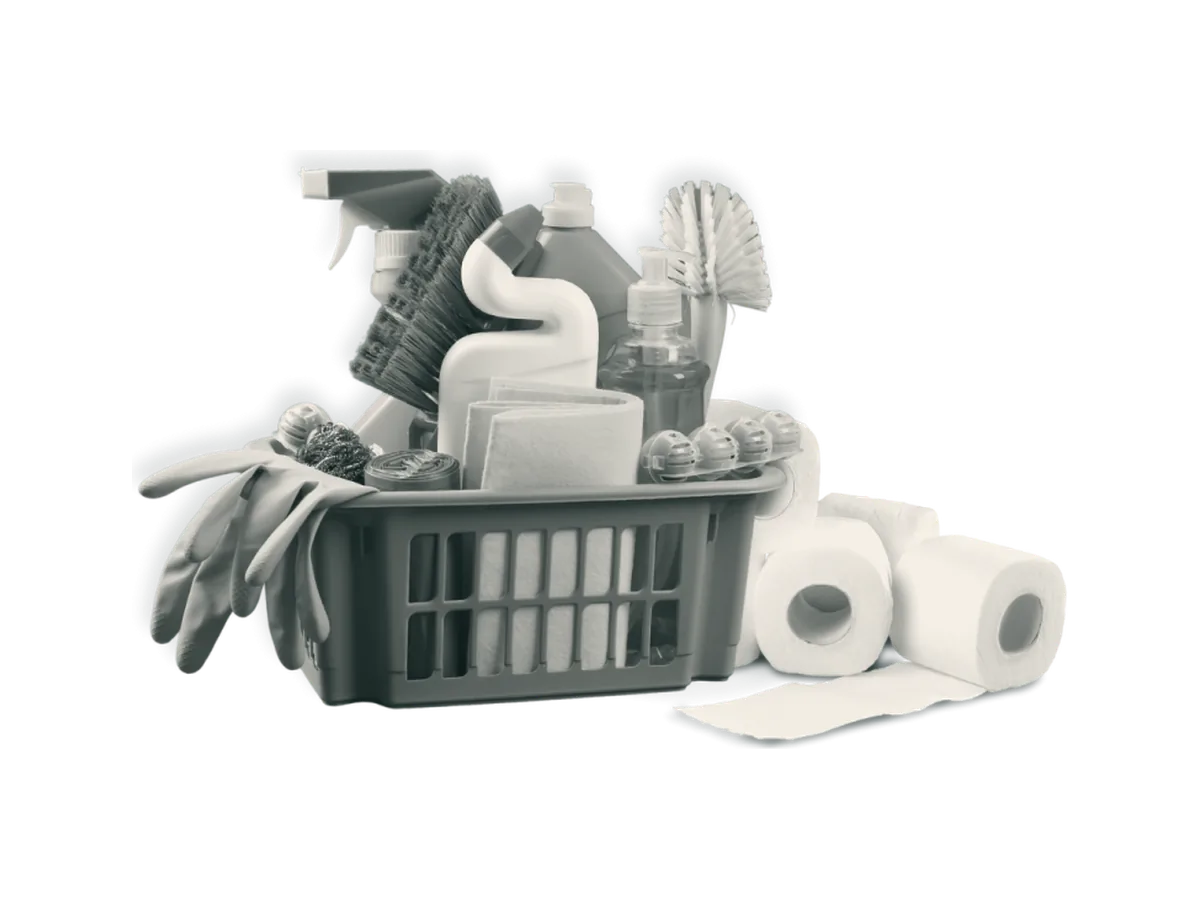 Produtos químicos e utensílios para higiene e limpeza